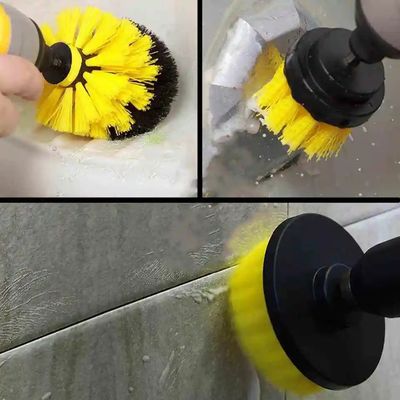 Ensemble de pinceau de forage pour le nettoyage - Power Scrubber Kit de pinceau à serviette avec extension de pièce jointe pour voiture