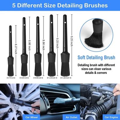 26 pièces de pinceau de détails de voiture ensemble d'outils de nettoyage de voiture pour l' intérieur