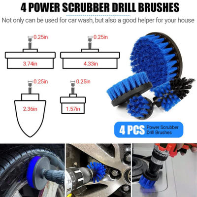 20pcs Fabrication épurateur plastique kit de brosse à laver pour voiture pour le lavage de voiture ensemble