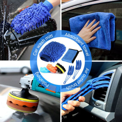 20pcs Fabrication épurateur plastique kit de brosse à laver pour voiture pour le lavage de voiture ensemble