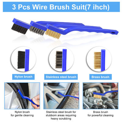 Vente à chaud 23Pcs Car Détailing Brush Set Avec Sac à main Tout usage propre Pour le nettoyage intérieur, extérieur