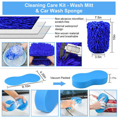 Vente à chaud 23Pcs Car Détailing Brush Set Avec Sac à main Tout usage propre Pour le nettoyage intérieur, extérieur