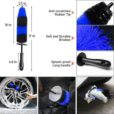 20pcs pneus de voiture roue nettoyage pinceau ensemble de détails Kit roues bord de forage détails pinces de lavage