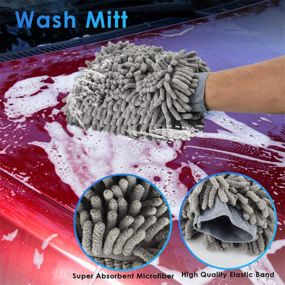 Set de nettoyage de lavage de voiture 16pcs Outils de nettoyage de voiture pour les soins de beauté de voiture
