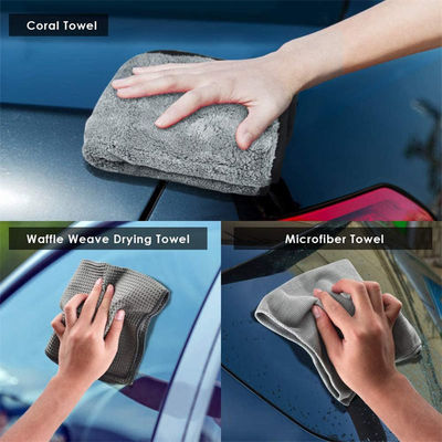 Set de nettoyage de lavage de voiture 16pcs Outils de nettoyage de voiture pour les soins de beauté de voiture