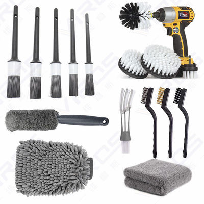 Set de nettoyage de lavage de voiture 16pcs Outils de nettoyage de voiture pour les soins de beauté de voiture