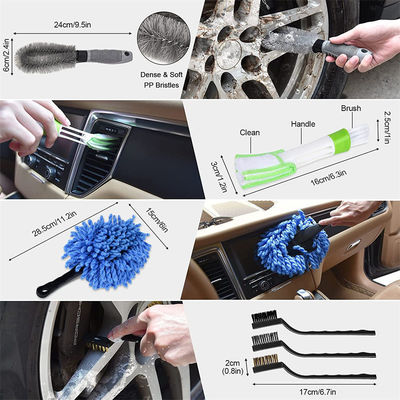 Forage amovible de haute qualité brosse douce voiture brosse détaillée éponge de cirage pour le lavage intérieur extérieur