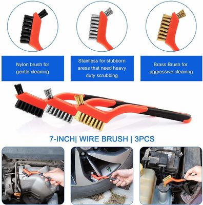 Gros de 19 pièces outils de lavage de voiture kit de forage brosse propre brosse détaillée avec sac pour le lavage extérieur intérieur automobile