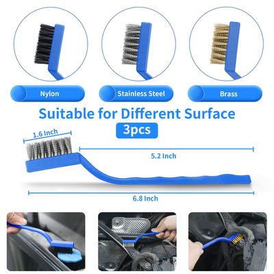 22 pièces de broyeur de voiture nettoyer le pinceau pour le lavage intérieur des pneus de roues automobiles
