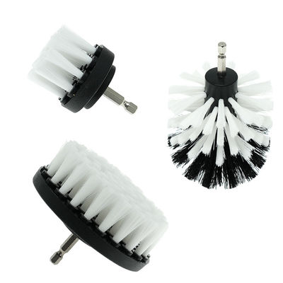 Blanc 2,5 pouces Forage gommer brosse Power gommer brosse Forage jointe pour détailler la voiture
