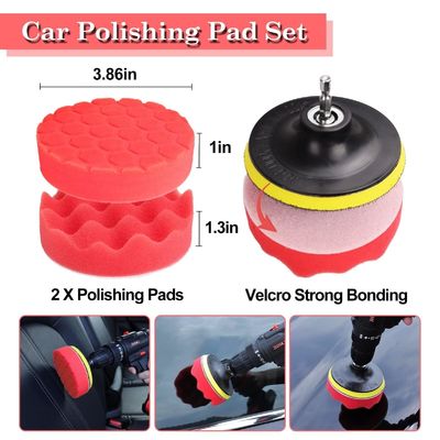 24 pièces Set de brosse détaillée de voiture Forage brosses douces Kit de lavage avec gel de nettoyage pour l' intérieur Dashboard roues extérieures