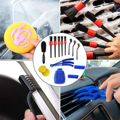 Prix de l'usine 15 PCS brosse à cheveux doux de voiture nettoyage détaillé outils d'automobile pour nettoyer les conduits d'aération