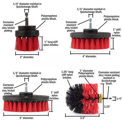 19Pcs Car Détailing Brush Set Car Détailing Kit pour le nettoyage en détail de l'intérieur de la moto de voiture