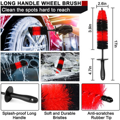 16Pcs brosse à roues pliable pour pneus en alliage de voiture Détail