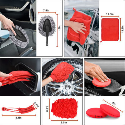 16Pcs brosse à roues pliable pour pneus en alliage de voiture Détail