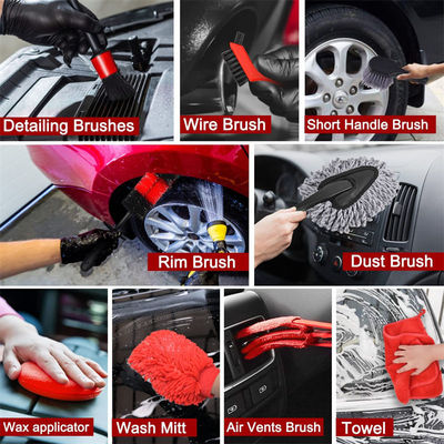 16Pcs brosse à roues pliable pour pneus en alliage de voiture Détail