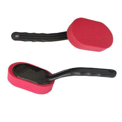 Logo personnalisé brosse à mousse pour voiture Applicateur de brosse à roues en microfibre éponge de polissage