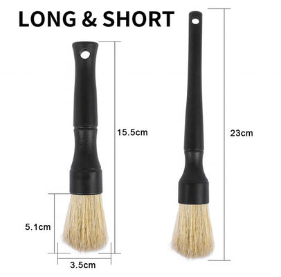 Cheveux de sanglier naturel Garde de voiture brosse détaillée 2pcs