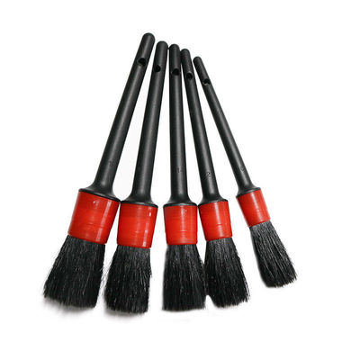 Boar Bristles Intérieur de voiture Détails Paquet de pinceau 5pcs Pour le nettoyage du cuir