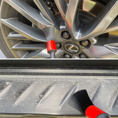 Boar Bristles Intérieur de voiture Détails Paquet de pinceau 5pcs Pour le nettoyage du cuir