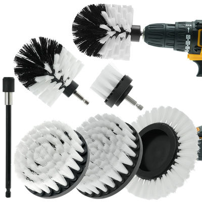 7Pcs Power Scrubber Attachments Forage de la brosse ensemble avec une tige d'extension pour le nettoyage domestique
