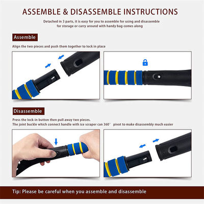 Scraper à neige à pare-brise de 6 pouces pour camions