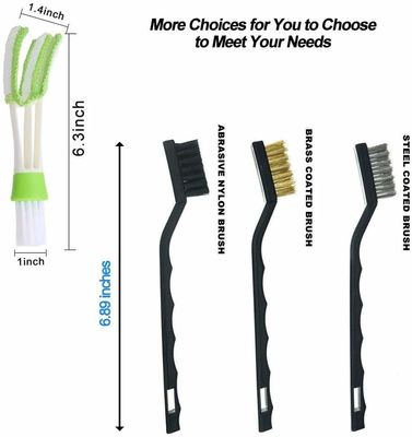 12PCS Auto Car détaillant le kit d'outils de nettoyage de ventilation de brosse pour le tableau de bord de pneus intérieur extérieur