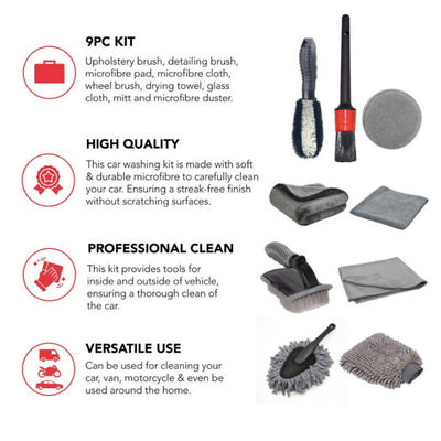 Brosse de nettoyage de jante de roue de voiture polyvalente certifiée ROSH
