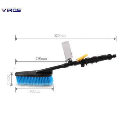 Pinceau de détails de voiture multifonctionnel à brosses douces avec bouteille en mousse