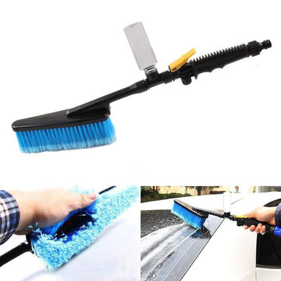 Pinceau de détails de voiture multifonctionnel à brosses douces avec bouteille en mousse