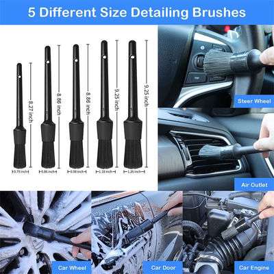 18 pièces Spin Car Intérieur Détailler Forer Brush Car Rim Brush Odm