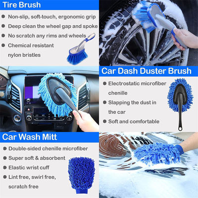 Un kit de brosse personnalisé pour automobile pour les détails