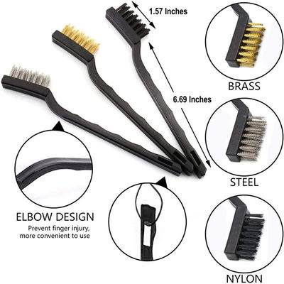 Verte 11Pcs Bristle Cleaner de ventilation de voiture Pinceau Dust Set pour la climatisation
