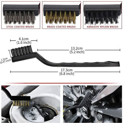 Verte 11Pcs Bristle Cleaner de ventilation de voiture Pinceau Dust Set pour la climatisation