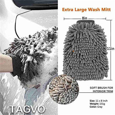 6pc Type T Manuel Pour une seule voiture Détailler la brosse à rouleaux pour pneus