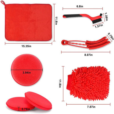 18PCS Détails de voiture Kit de pinceau de maquillage