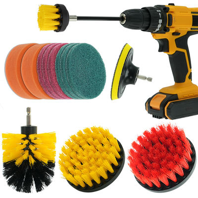 Exw Prix 14Pcs Set de pinceau de forage de nettoyage Cuisine Power Scrubber Set