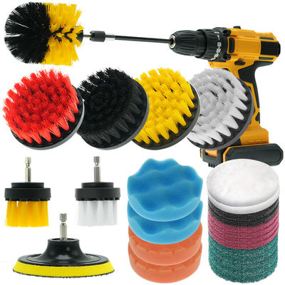 Polypropylène Pour les cheveux, pinceau, joints, jaune, 25 pièces