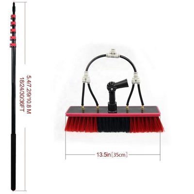 Purificateur de panneau solaire en nylon Téléscopique Module de nettoyage Brosse 12FT/18FT/20FT
