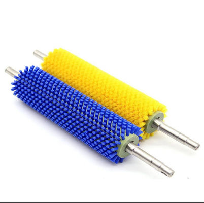 Brosse à rouleaux industriels en nylon bleu PP pour le nettoyage des fruits et légumes