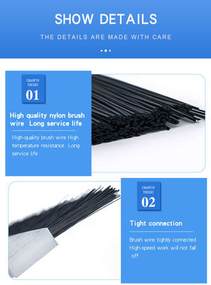 Brosses à brosses industrielles en nylon éliminateur de rouille personnalisé