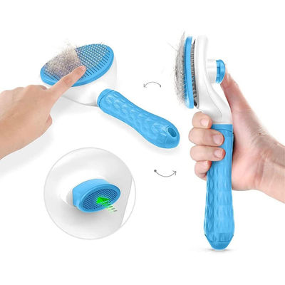 Antibactérien Pet brosse de nettoyage plus lisse Animaux de compagnie auto-nettoyer pour les chiens la chute des poils
