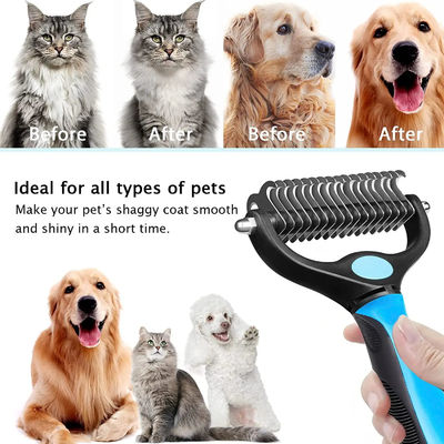 Coupe de cheveux en PET, brosse de nettoyage, peigne à chiens et chats