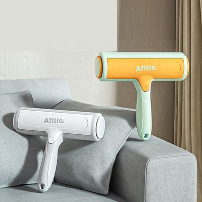 Brosse de nettoyage en PET réutilisable épilateur de silicone pour animaux de compagnie Brosse à rouleaux de fourrure automatique