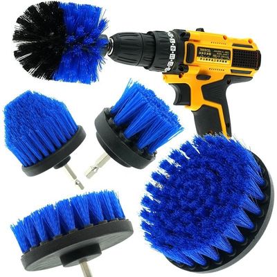 5pcs outils de nettoyage ménagers kit de voiture détaillant pinceau de forage pour le nettoyage des tapis