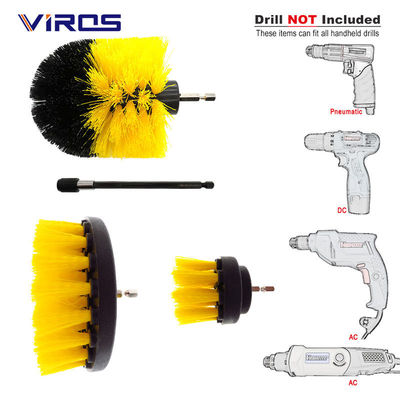 5 pièces de forage nettoyer le pinceau Power Scrubber pour le tapis Cuisine Roue de voiture Nettoyage des lunettes