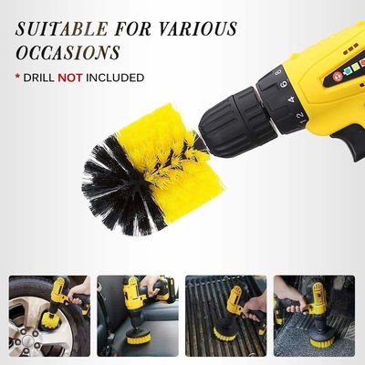 6 pièces de broyeur de nettoyage pinceau joints ensembles Power Scrubber pour le lavage de voiture salle de bains