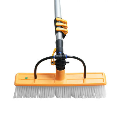 Brosse de nettoyage de panneau solaire réglable avec pôle en aluminium