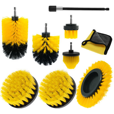 Jaune Efficace de nettoyage de la perceuse de pinceau de fixation de haute puissance de nettoyage