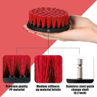 Un pinceau de perçage approuvé sur mesure avec une couleur rouge de 4 pouces